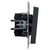 Выключатель 2-кл. СП BRITE ВС10-2-1-БрГ 10А с индик. механизм графит IEK BR-V20-1-10-K53