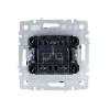 Выключатель 2-кл. СП BRITE ВС10-2-1-БрГ 10А с индик. механизм графит IEK BR-V20-1-10-K53