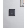 Выключатель 2-кл. СП BRITE ВС10-2-1-БрГ 10А с индик. механизм графит IEK BR-V20-1-10-K53