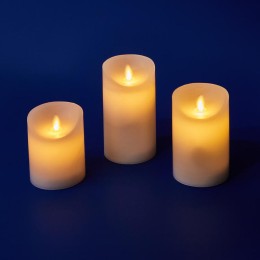 Фигура ULD-F055 WARM WHITE RC CANDLE SET3 "Свеча" на батарейках 2AA (не в/к) диммир. 1 LED пульт ДУ