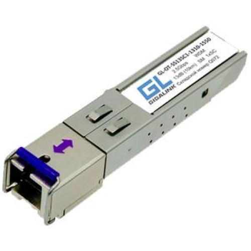 Модуль SFP WDM 25Гбит/с одно волокно SM SC Tx:1550/Rx:1310нм 13дБ до 20км NIKOMAX GL-OT-SS13SC1-1550