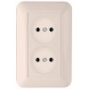 Розетка 1-м СП Прима 10А IP20 без заземл. сл. кость SchE RS10-407-S
