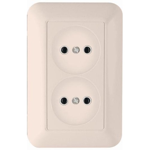 Розетка 1-м СП Прима 10А IP20 без заземл. сл. кость SchE RS10-407-S