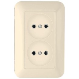 Розетка 1-м СП Прима 10А IP20 без заземл. сл. кость SchE RS10-407-S