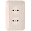 Розетка 1-м СП Прима 10А IP20 без заземл. сл. кость SchE RS10-407-S