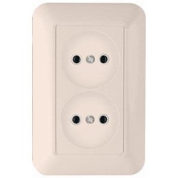 Розетка 1-м СП Прима 10А IP20 без заземл. сл. кость SchE RS10-407-S