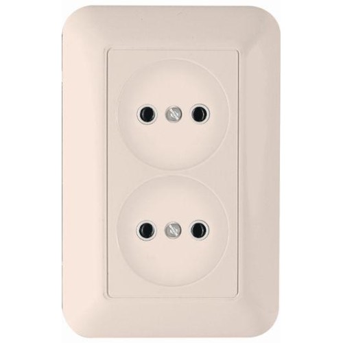 Розетка 1-м СП Прима 10А IP20 без заземл. сл. кость SchE RS10-407-S