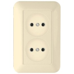 Розетка 1-м СП Прима 10А IP20 без заземл. сл. кость SchE RS10-407-S