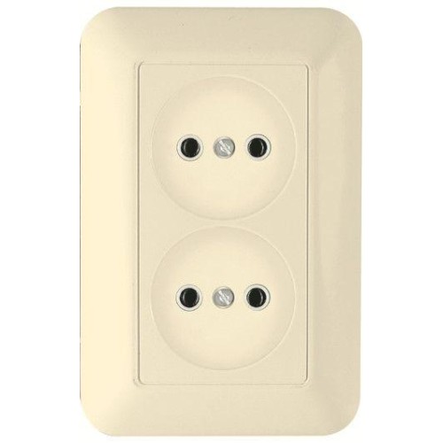 Розетка 1-м СП Прима 10А IP20 без заземл. сл. кость SchE RS10-407-S