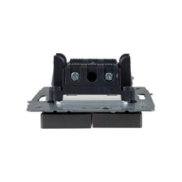 Выключатель 2-кл. СП BRITE ВС10-2-1-БрС 10А с индик. механизм сталь IEK BR-V20-1-10-K46