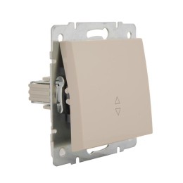 Переключатель проходной 1-кл. СП Rain IP20 механизм крем. LEZARD 703-0388-105