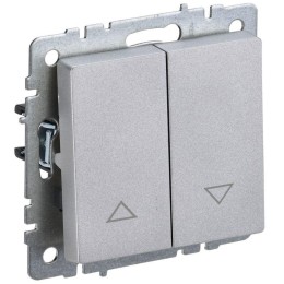 Выключатель жалюзи СП BRITE ВС10-1-5-БрА 10А механизм алюм. IEK BR-V15-0-10-K47