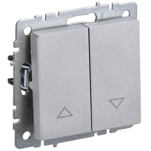 Выключатель жалюзи СП BRITE ВС10-1-5-БрА 10А механизм алюм. IEK BR-V15-0-10-K47
