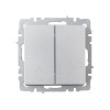 Выключатель жалюзи СП BRITE ВС10-1-5-БрА 10А механизм алюм. IEK BR-V15-0-10-K47