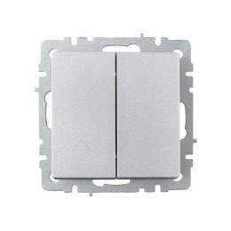 Выключатель жалюзи СП BRITE ВС10-1-5-БрА 10А механизм алюм. IEK BR-V15-0-10-K47