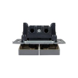 Выключатель жалюзи СП BRITE ВС10-1-5-БрА 10А механизм алюм. IEK BR-V15-0-10-K47