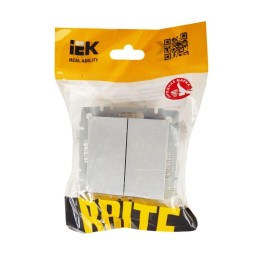 Выключатель жалюзи СП BRITE ВС10-1-5-БрА 10А механизм алюм. IEK BR-V15-0-10-K47
