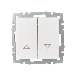 Выключатель жалюзи СП BRITE ВС10-1-5-БрБ 10А механизм бел. IEK BR-V15-0-10-K01