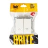 Выключатель жалюзи СП BRITE ВС10-1-5-БрБ 10А механизм бел. IEK BR-V15-0-10-K01