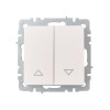 Выключатель жалюзи СП BRITE ВС10-1-5-БрЖ 10А механизм жемчуж. IEK BR-V15-0-10-K36