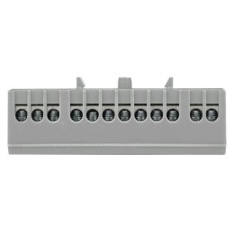 Шина L "фаза" 6х9 12 отверстий серый изолированный корпус на DIN-рейку латунь PROxima EKF sn0-63-12-