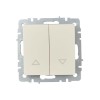 Выключатель жалюзи СП BRITE ВС10-1-5-БрКр 10А механизм беж. IEK BR-V15-0-10-K10