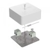 Коробка огнестойкая для кабель-канала 40-0450-FR2.5-4-П Е15-Е60 (латунь) с термопредохранителем RAL9