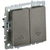 Выключатель жалюзи СП BRITE ВС10-1-5-БрТБ 10А механизм бронза IEK BR-V15-0-10-K45