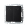 Выключатель жалюзи СП BRITE ВС10-1-5-БрЧ 10А механизм черн. IEK BR-V15-0-10-K02