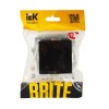 Выключатель жалюзи СП BRITE ВС10-1-5-БрЧ 10А механизм черн. IEK BR-V15-0-10-K02