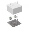 Коробка огнестойкая для кабель-канала 40-0460-FR2.5-4 Е15-Е60 (латунь) RAL9003 85х85х45 (44 шт/кор)