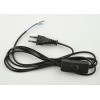 Шнур сетевой UCX-C10/02A-170 BLACK с вилкой и выкл. 2А 500Вт 1.7м черн. Uniel UL-00004429