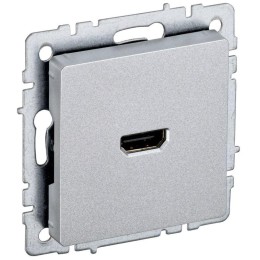 Розетка СП BRITE HDMI РHDMI-0-БрА механизм алюм. IEK BR-H10-K47