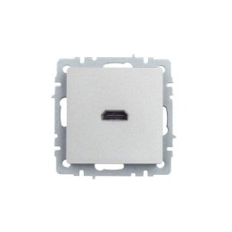 Розетка СП BRITE HDMI РHDMI-0-БрА механизм алюм. IEK BR-H10-K47