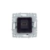 Розетка СП BRITE HDMI РHDMI-0-БрА механизм алюм. IEK BR-H10-K47