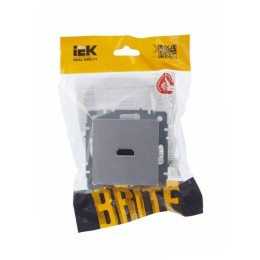 Розетка СП BRITE HDMI РHDMI-0-БрА механизм алюм. IEK BR-H10-K47