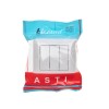 Выключатель 3-кл. 1п СП ASTI 10А IP20 в сборе бел. LEZARD 7081-0202-109