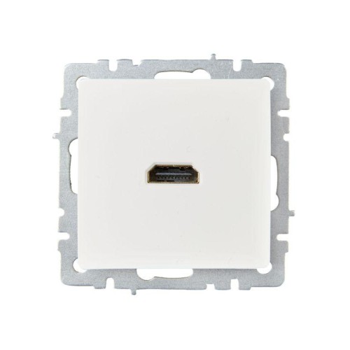 Розетка СП BRITE HDMI РHDMI-0-БрБ механизм бел. IEK BR-H10-K01
