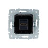Розетка СП BRITE HDMI РHDMI-0-БрБ механизм бел. IEK BR-H10-K01