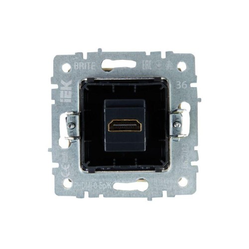 Розетка СП BRITE HDMI РHDMI-0-БрЖ механизм жемчуж. IEK BR-H10-K36