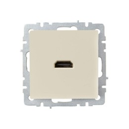 Розетка СП BRITE HDMI РHDMI-0-БрКр механизм беж. IEK BR-H10-K10