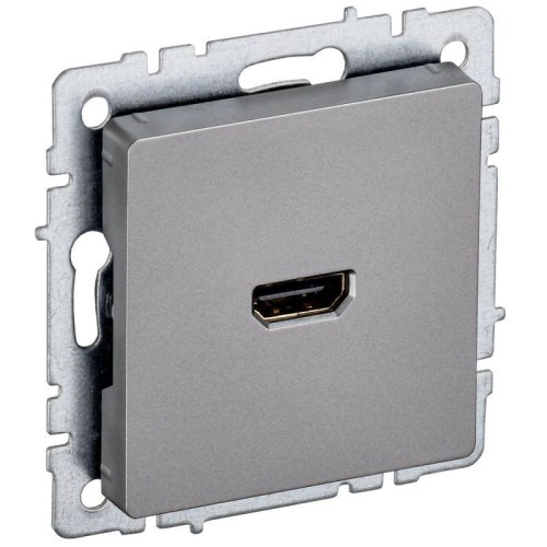 Розетка СП BRITE HDMI РHDMI-0-БрС механизм сталь IEK BR-H10-K46