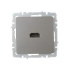 Розетка СП BRITE HDMI РHDMI-0-БрС механизм сталь IEK BR-H10-K46