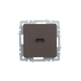 Розетка СП BRITE HDMI РHDMI-0-БрТБ механизм бронза IEK BR-H10-K45