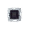Розетка СП BRITE HDMI РHDMI-0-БрТБ механизм бронза IEK BR-H10-K45
