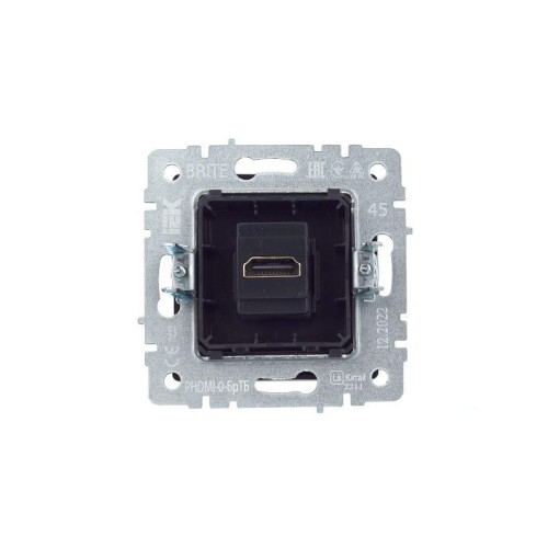 Розетка СП BRITE HDMI РHDMI-0-БрТБ механизм бронза IEK BR-H10-K45