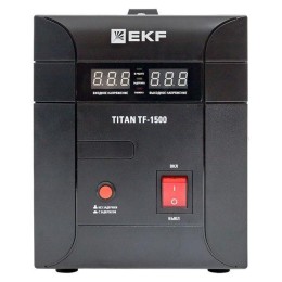 Стабилизатор напряжения электронный напольного исполнения модернизированый TITAN -ТF-1500 EKF stab-T