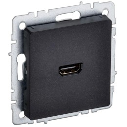 Розетка СП BRITE HDMI РHDMI-0-БрЧ механизм черн. IEK BR-H10-K02