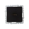 Розетка СП BRITE HDMI РHDMI-0-БрЧ механизм черн. IEK BR-H10-K02