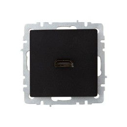 Розетка СП BRITE HDMI РHDMI-0-БрЧ механизм черн. IEK BR-H10-K02